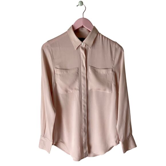J. Crew Silk Button-Down Blouse Size 4 - Picture 1 of 6
